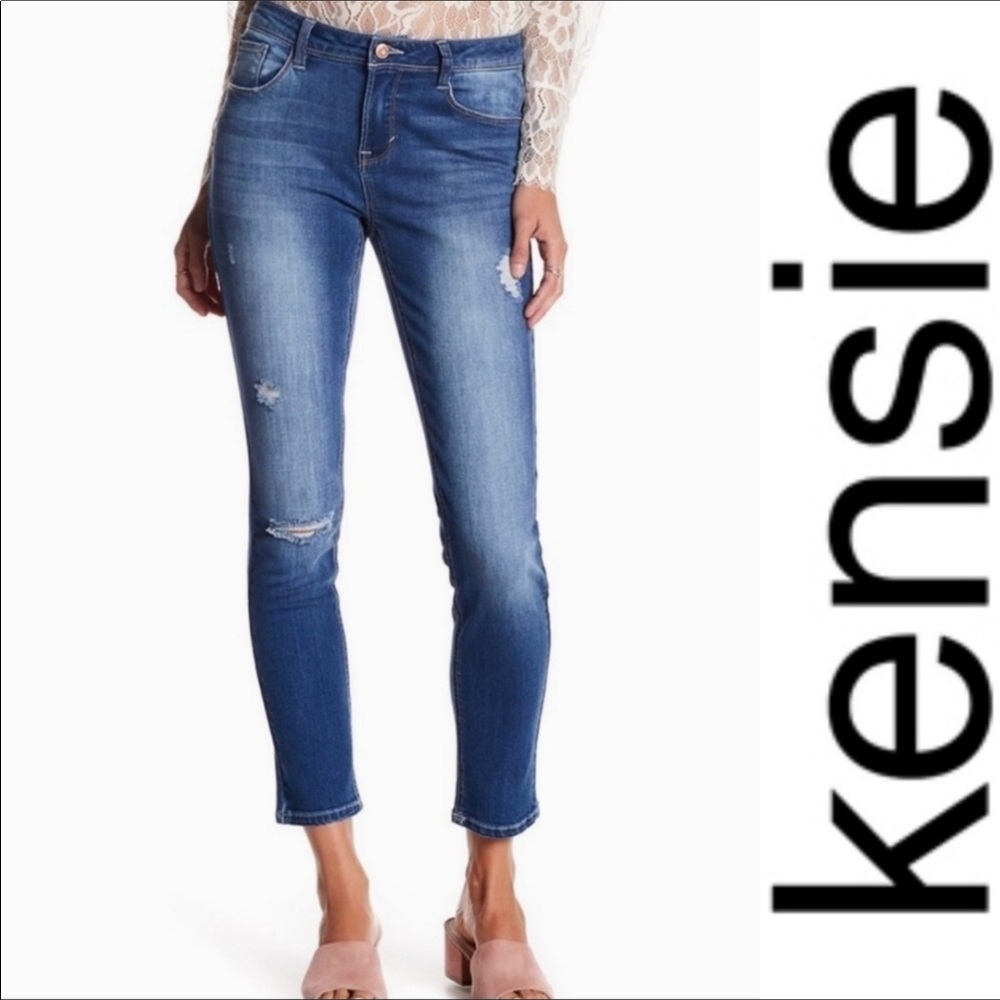Kenzie Effortless Ankle Crop Skinny Jeans sz 8